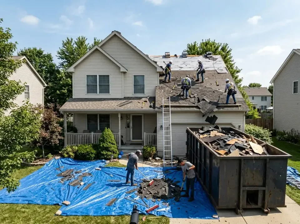 roof-replacement-debris-remova-004 — frequently asked questions, Cheapest Dumpster Rentals in Hide-A-Way Lake, MS
